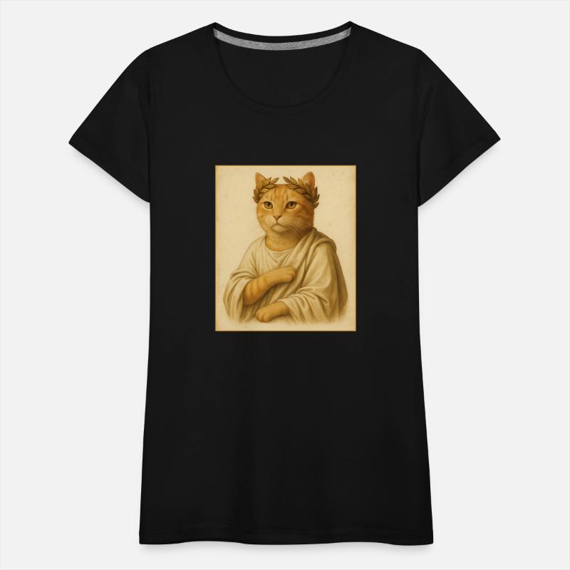 Roman Emperor Cat in Toga Noble Vintage Portrait