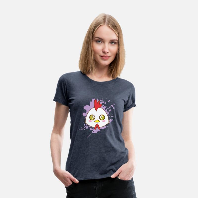 Rooster Chicken in japanese Kawaii Style Animal Ja