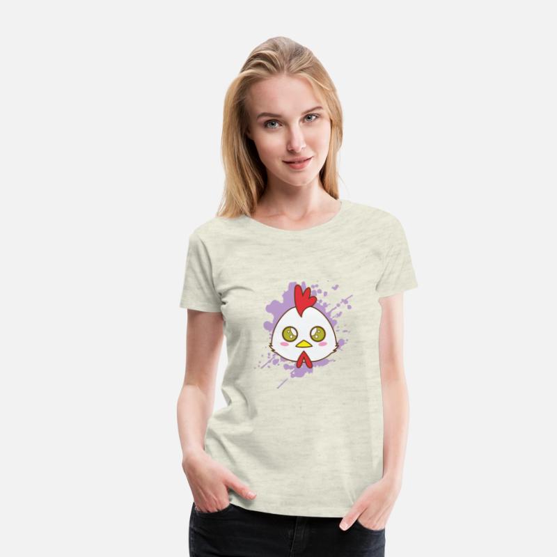 Rooster Chicken in japanese Kawaii Style Animal Ja