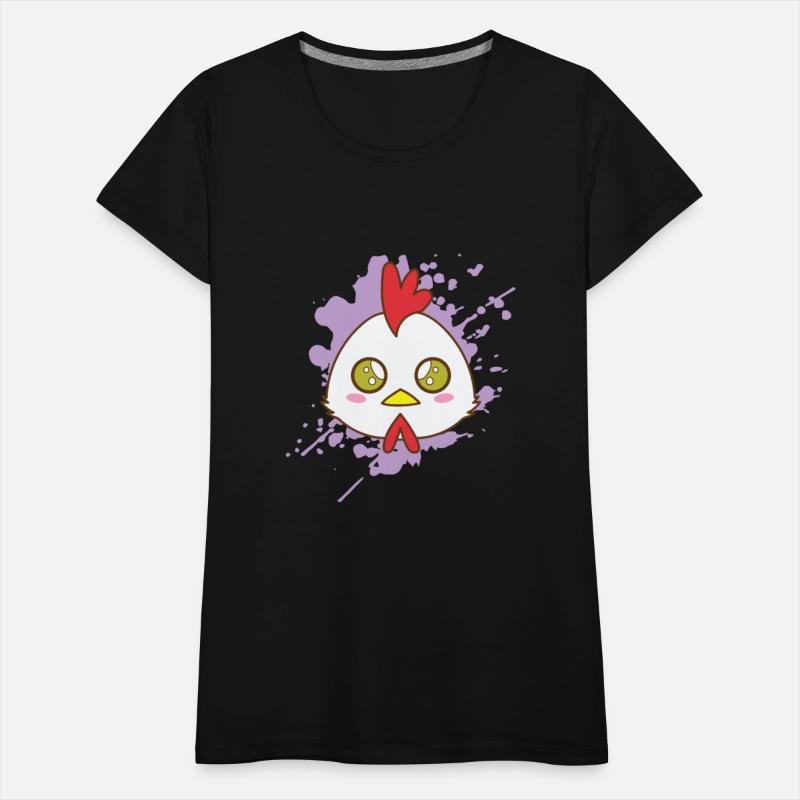 Rooster Chicken in japanese Kawaii Style Animal Ja