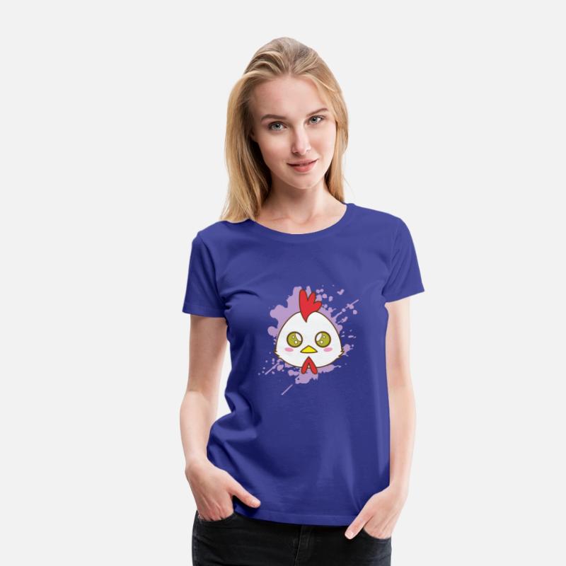 Rooster Chicken in japanese Kawaii Style Animal Ja