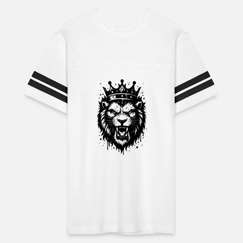 Royal Lion with Crown – Powerful Animal Motif