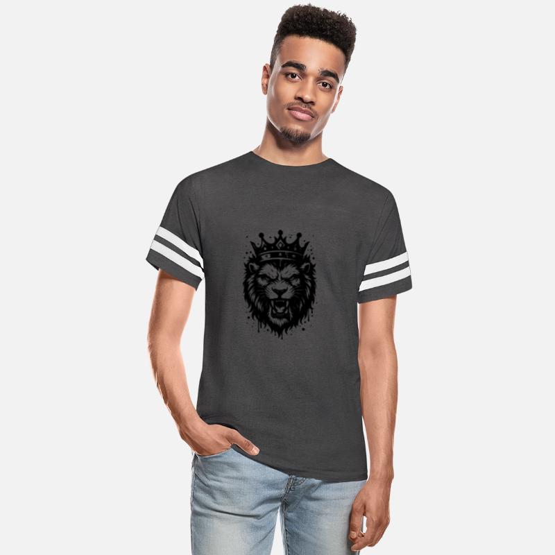 Royal Lion with Crown – Powerful Animal Motif