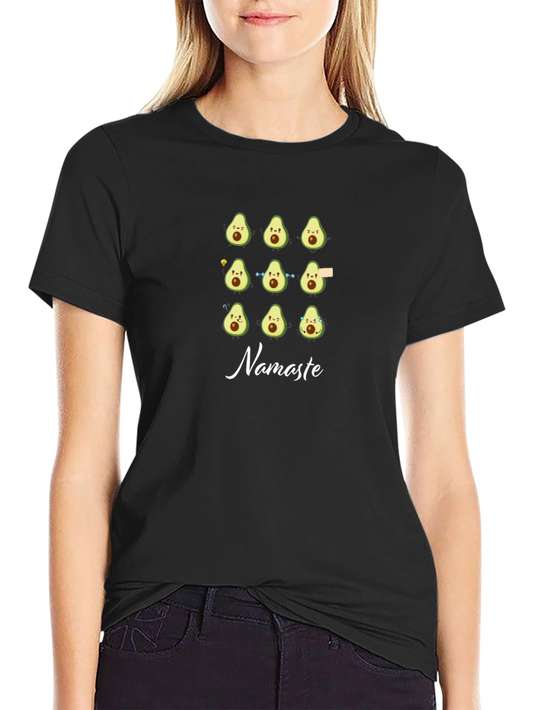 Avocado Namaste Black T-Shirt