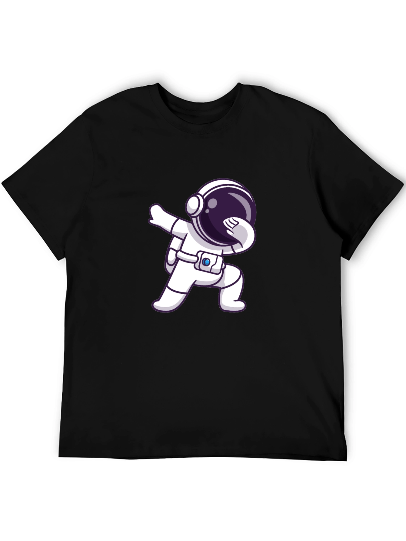 Astronaut Dab Black T-Shirt - Space Lover Gift