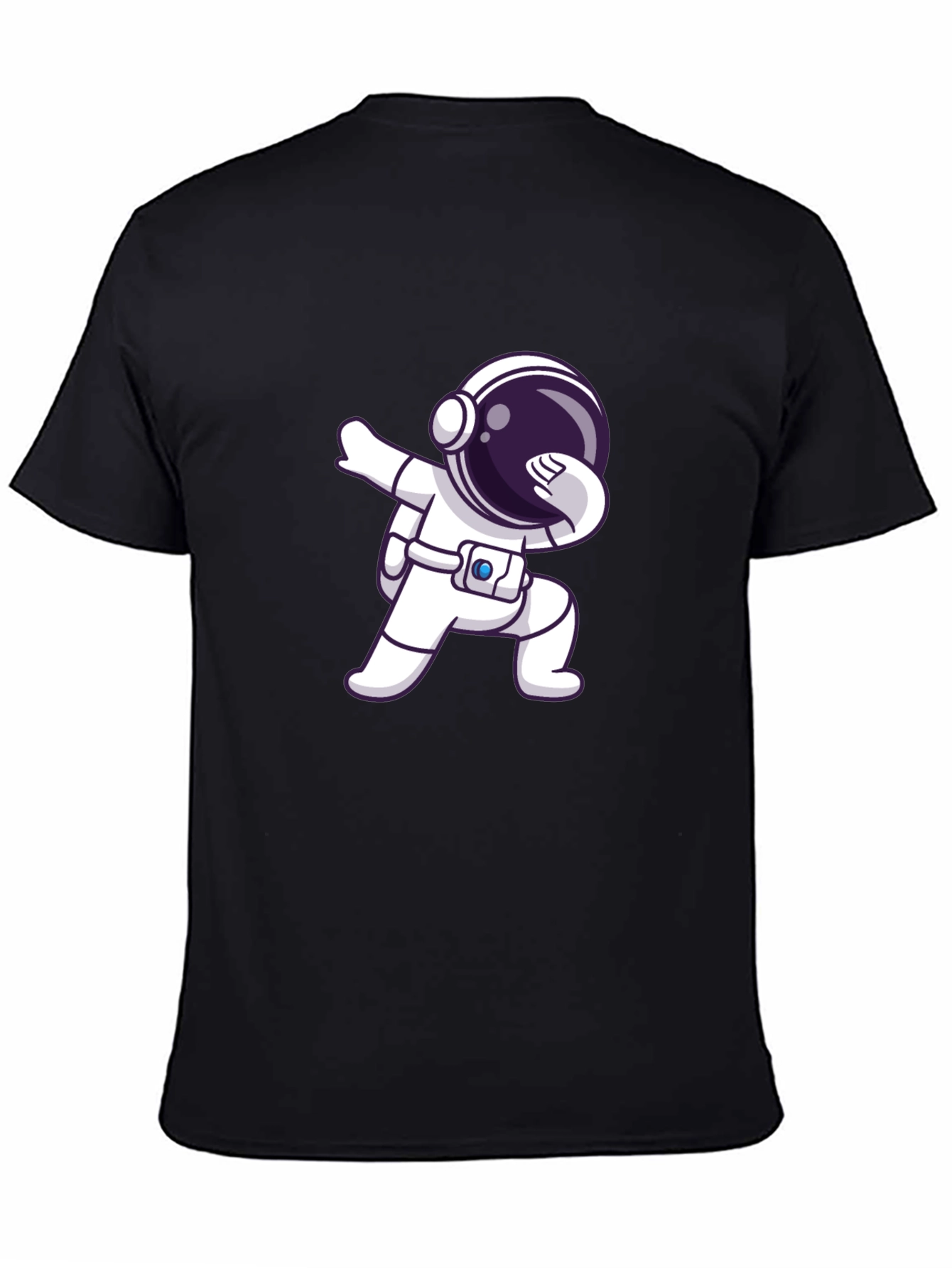 Astronaut Dab Black T-Shirt - Space Lover Gift