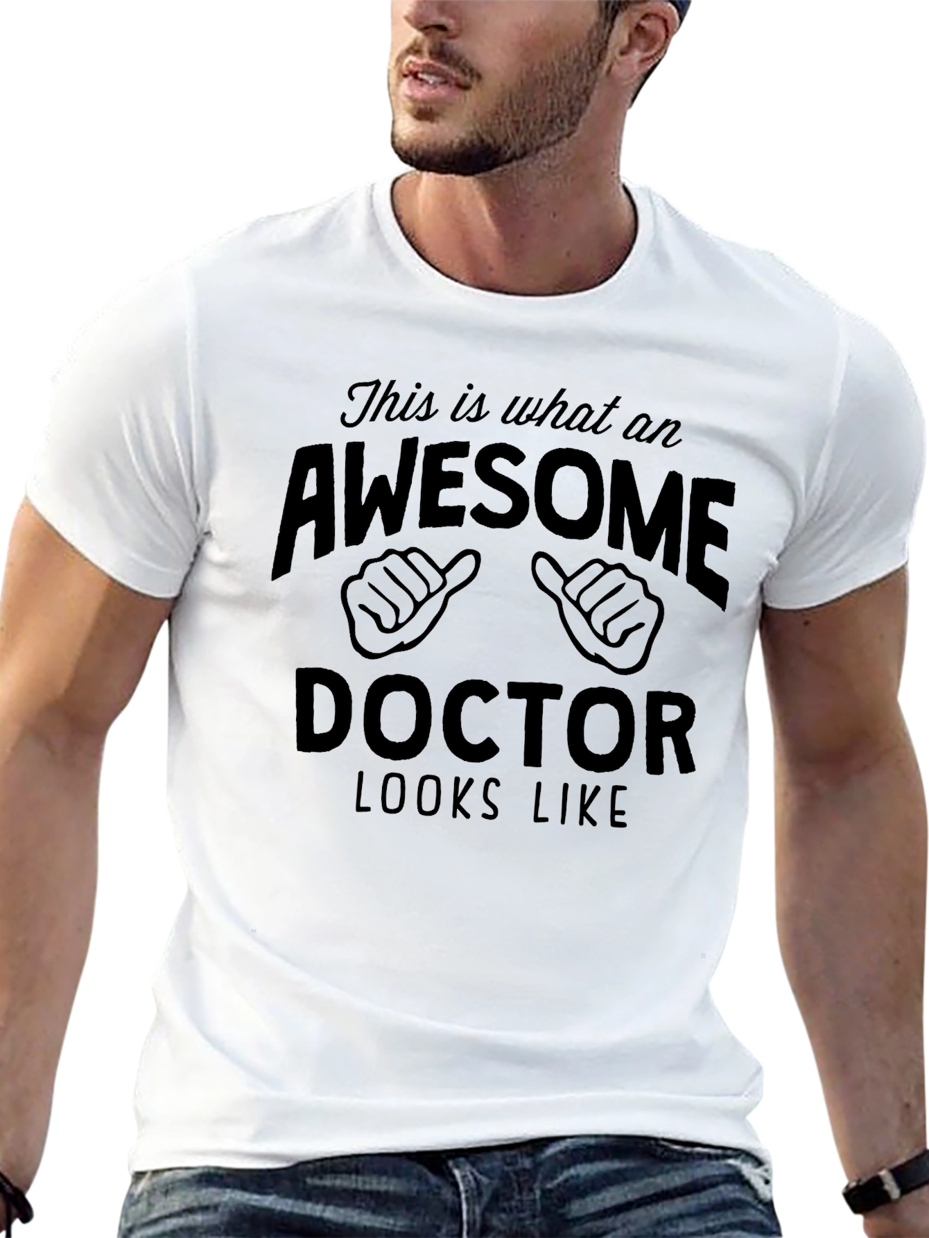 Awesome Doctor T-Shirt - Mens Black Tee