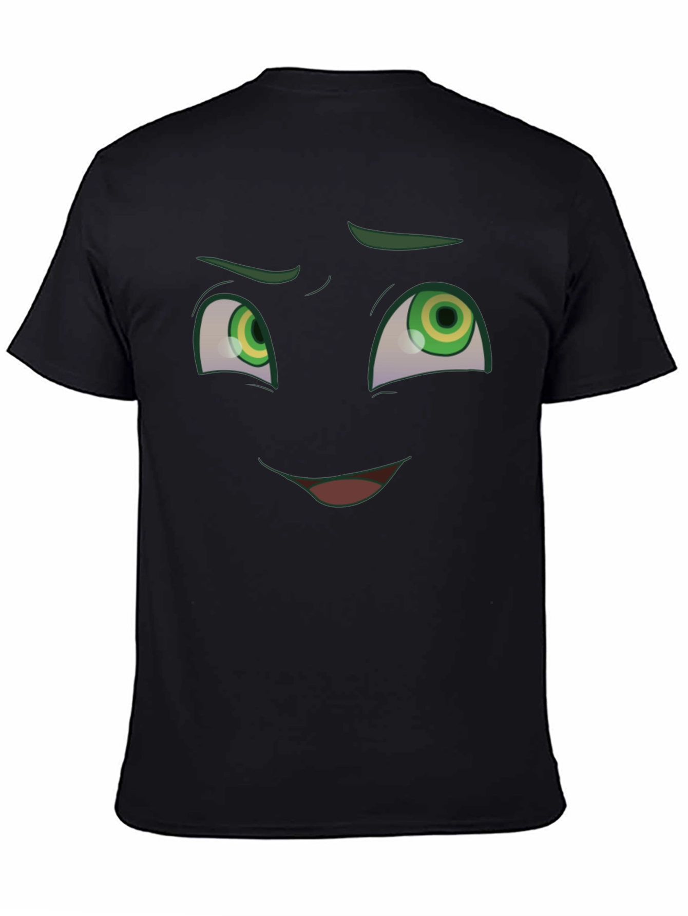 Funny Cartoon Face Graphic T-Shirt