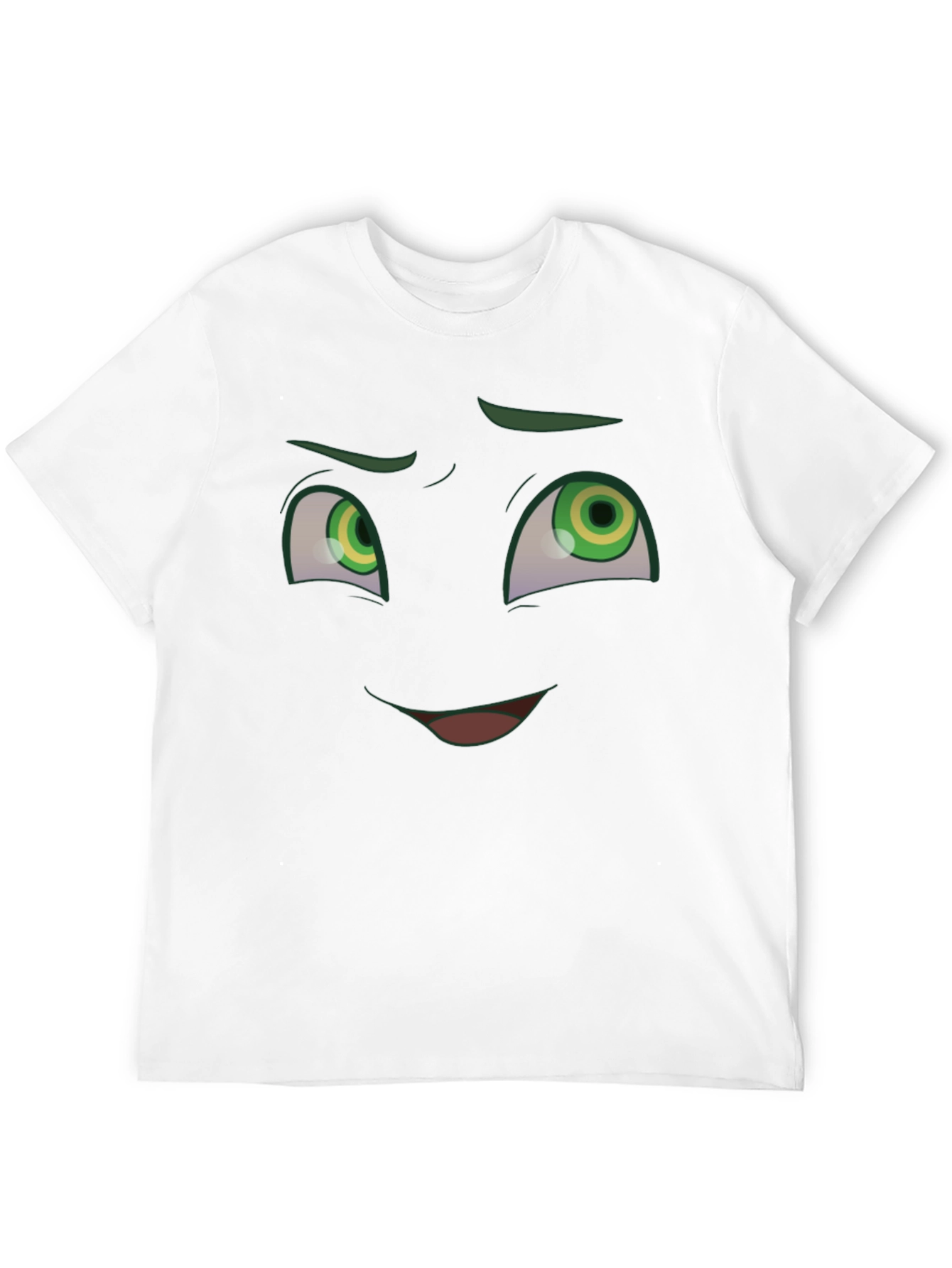 Funny Cartoon Face Graphic T-Shirt