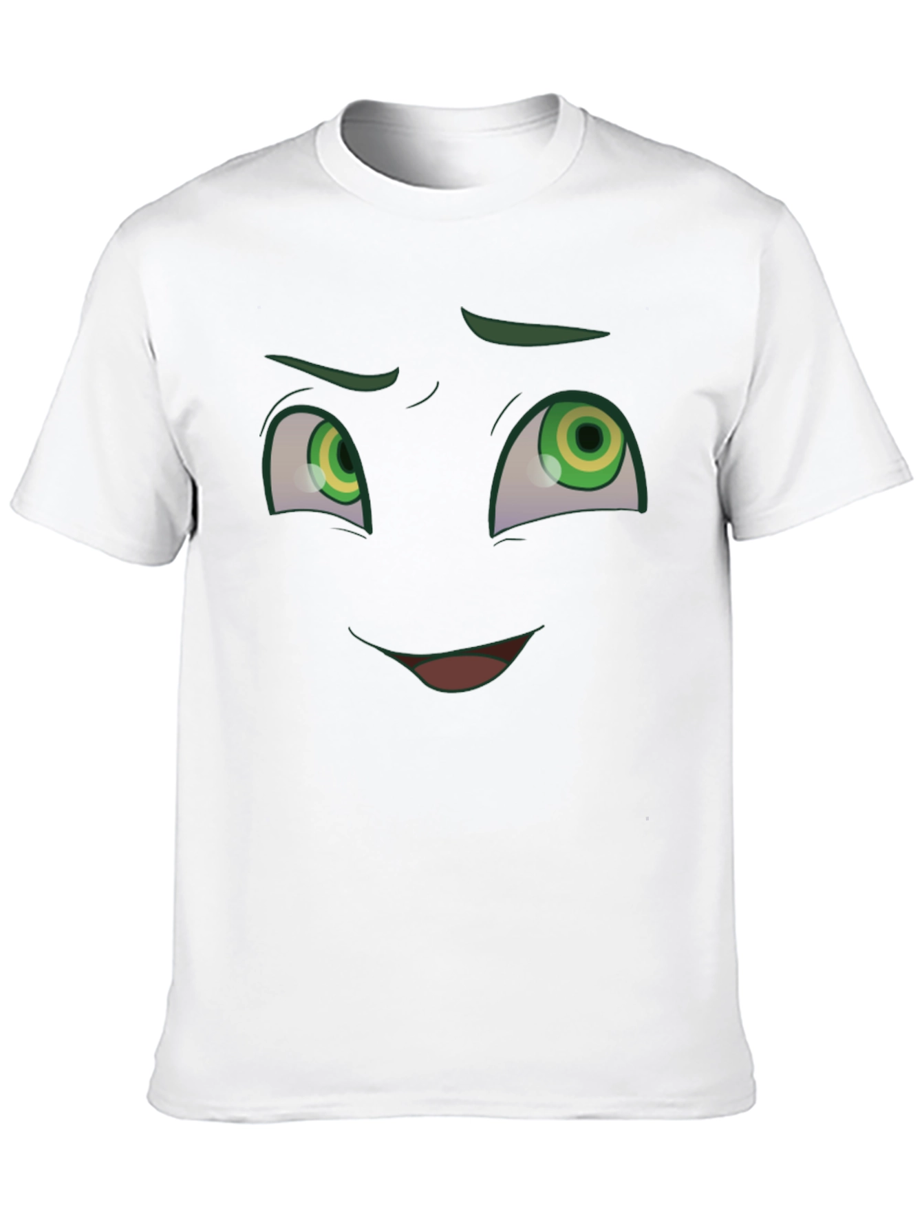Funny Cartoon Face Graphic T-Shirt
