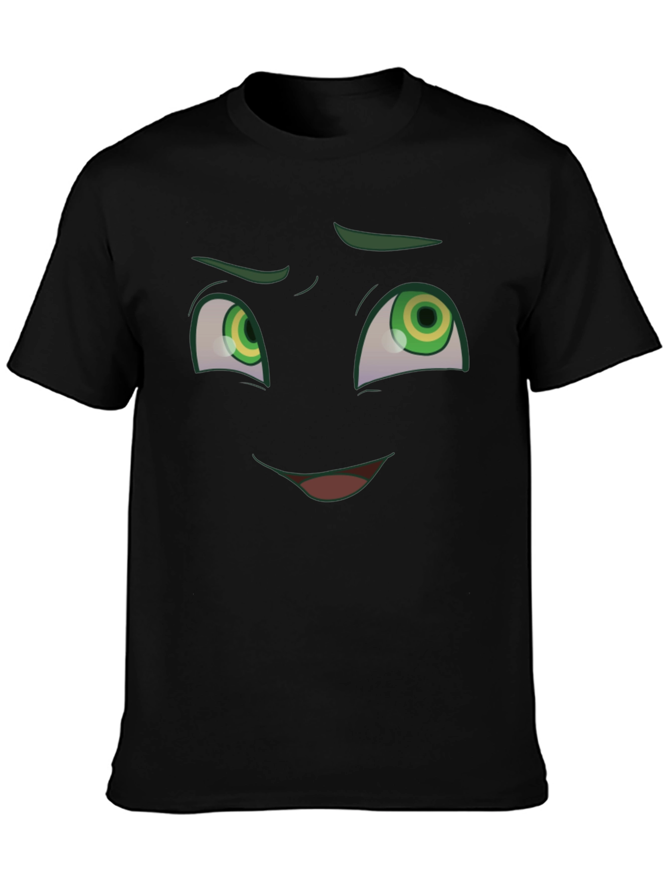 Funny Cartoon Face Graphic T-Shirt