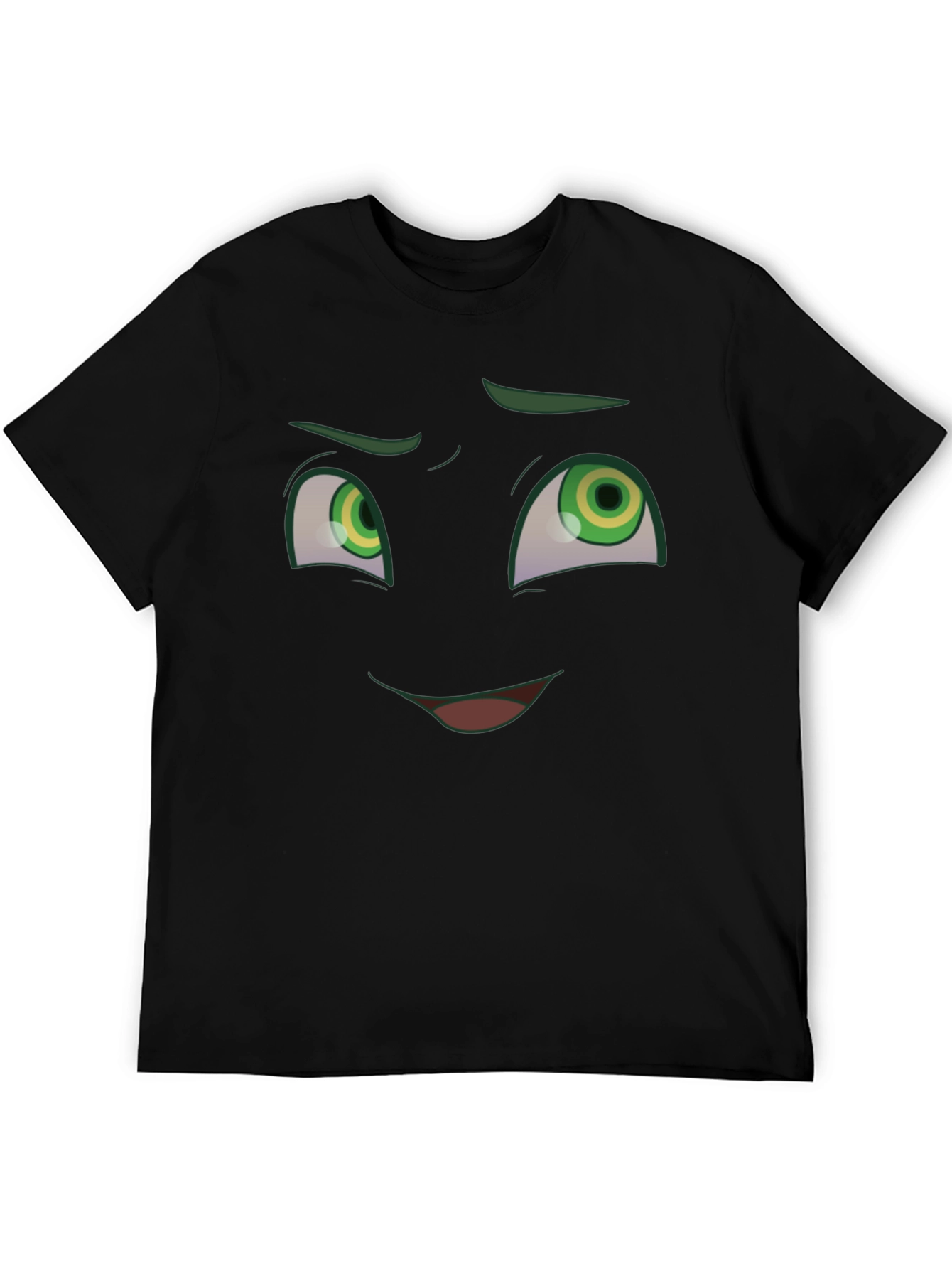 Funny Cartoon Face Graphic T-Shirt