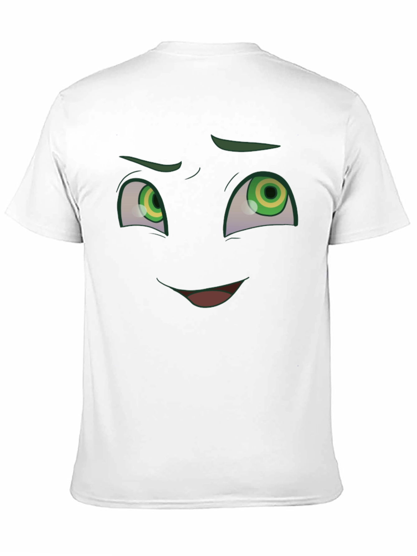 Funny Cartoon Face Graphic T-Shirt
