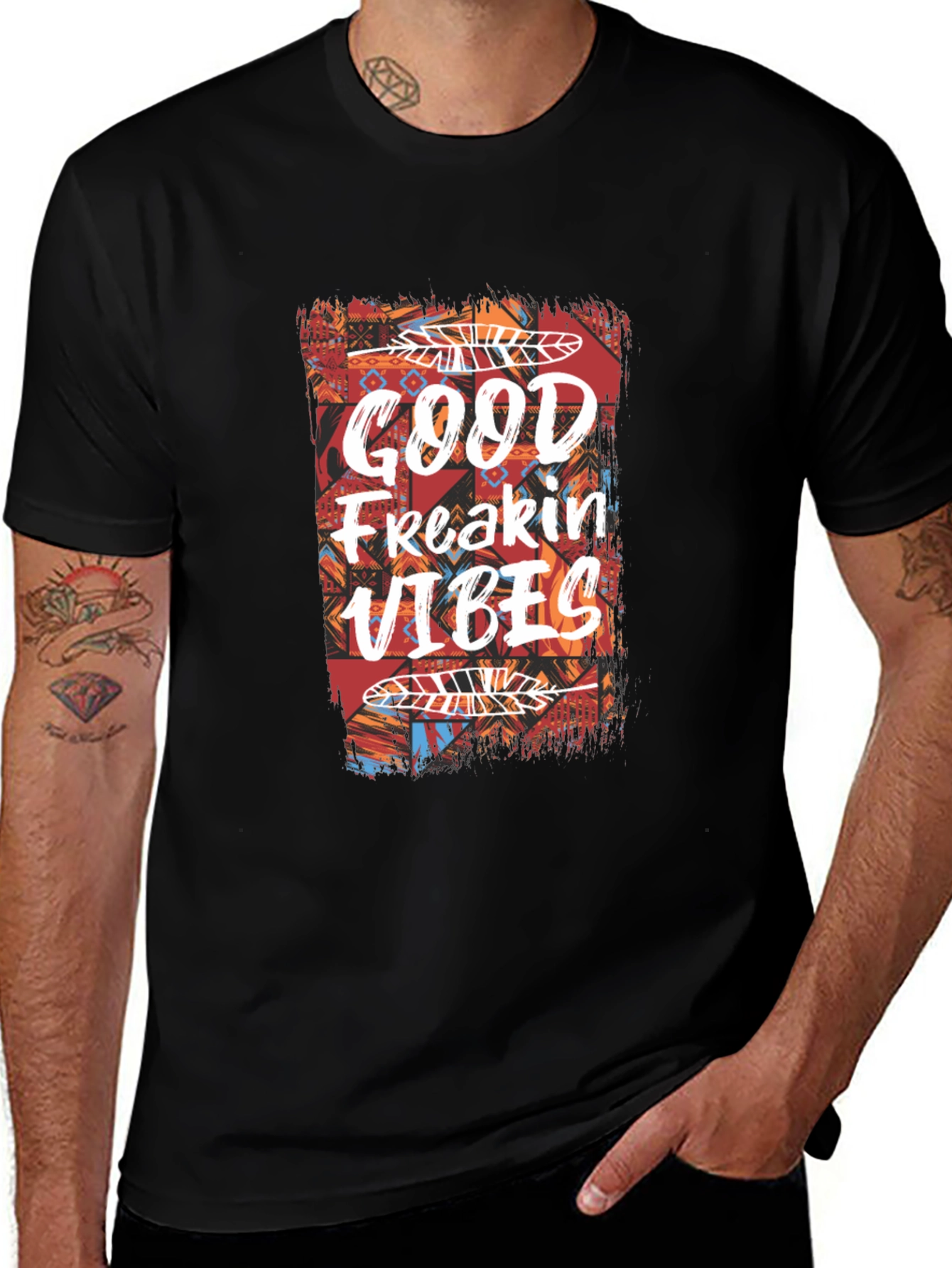 Good Freakin Vibes Graphic Tee - Casual Comfort