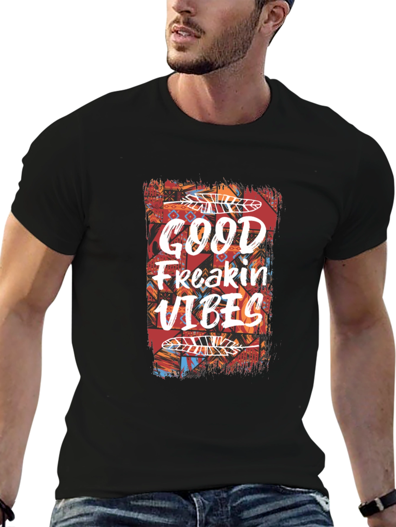 Good Freakin Vibes Graphic Tee - Casual Comfort