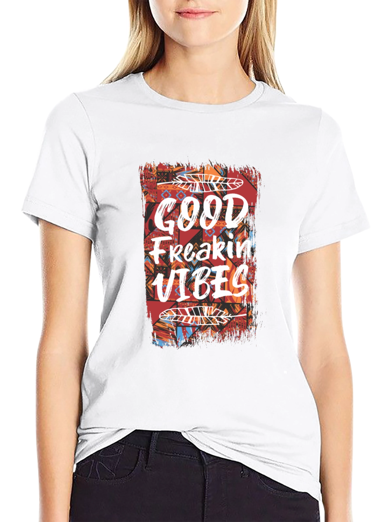 Good Freakin Vibes Graphic Tee - Casual Comfort