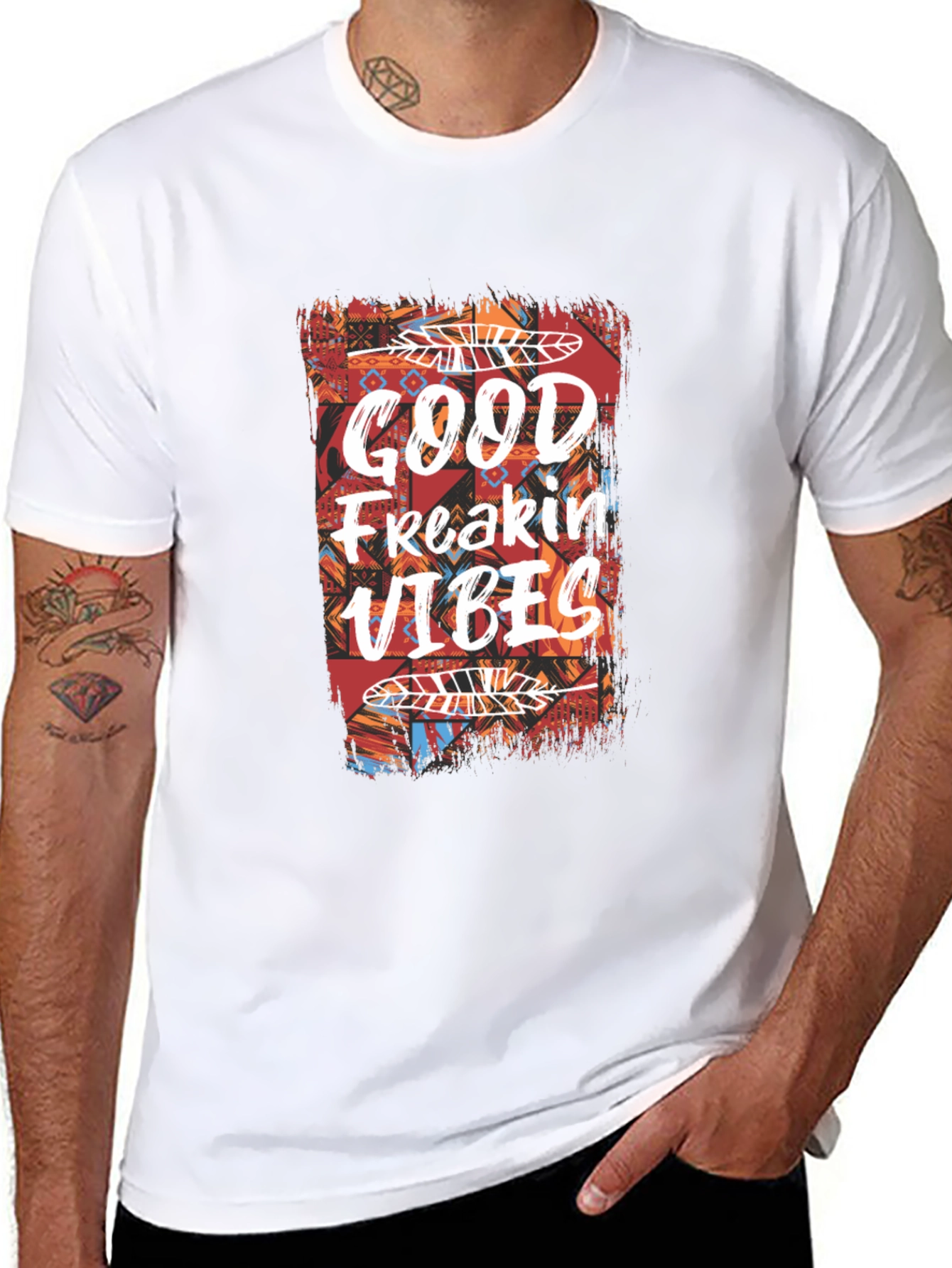Good Freakin Vibes Graphic Tee - Casual Comfort