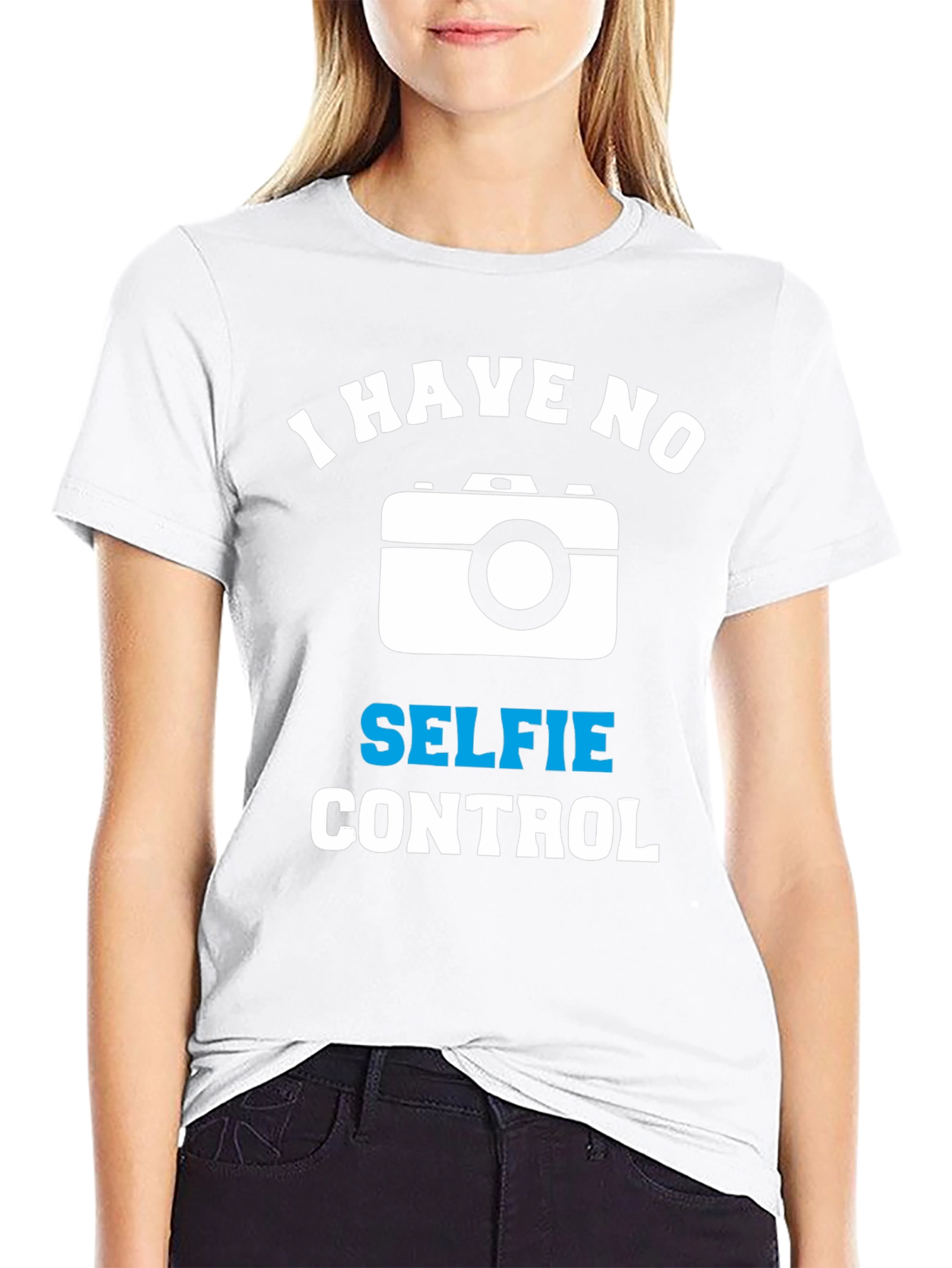 Funny Selfie Control Graphic T-Shirt