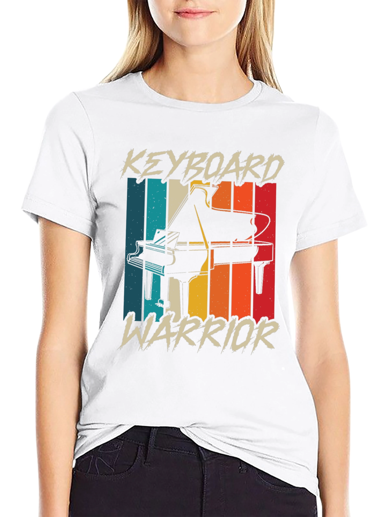 Keyboard Warrior Retro T-Shirt - Musician Apparel
