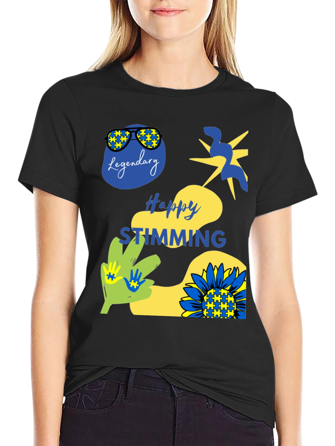 Happy Stimming T-Shirt Autism Awareness Graphic Tee