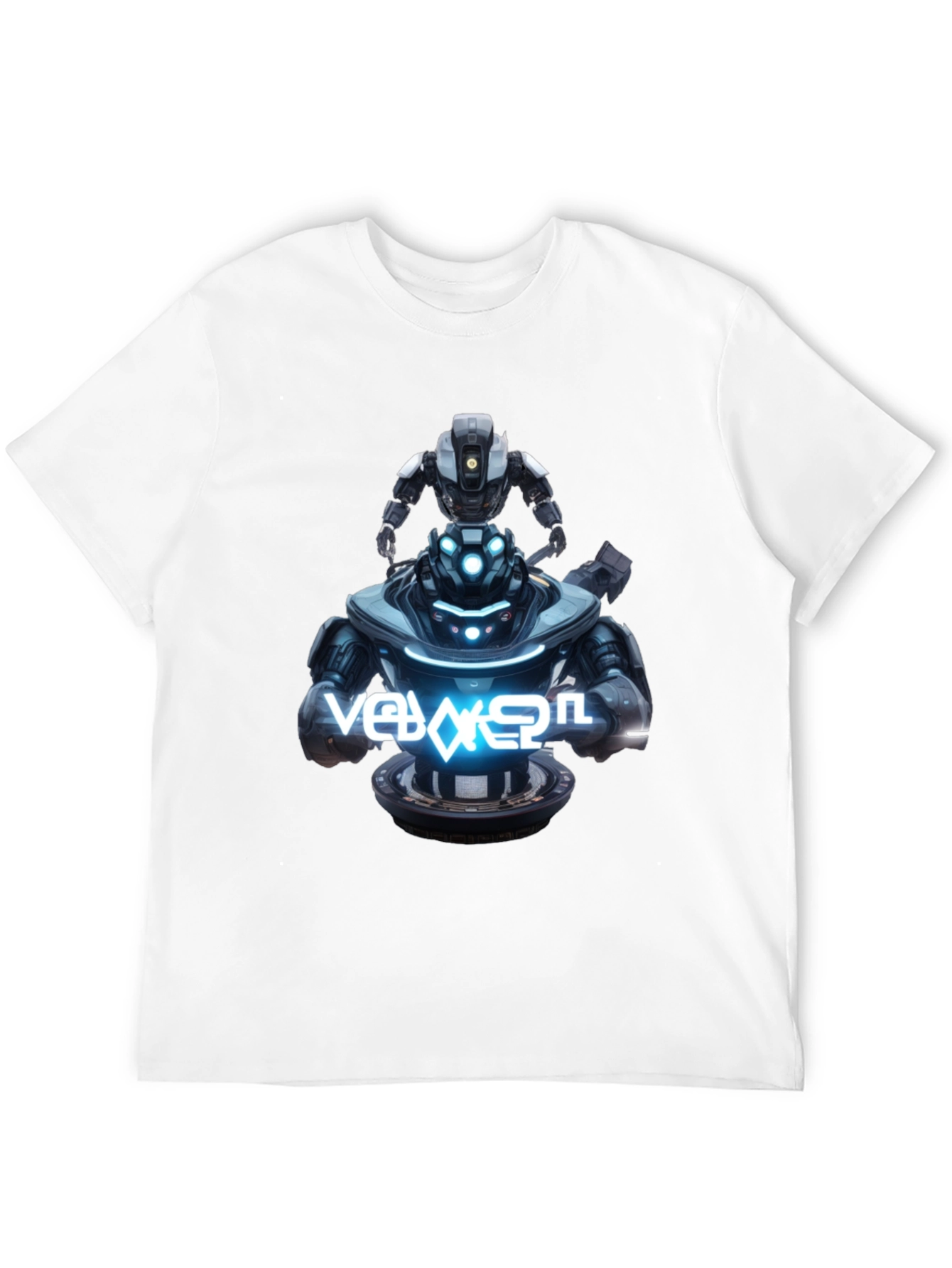 Robot Duo Black Graphic Tee