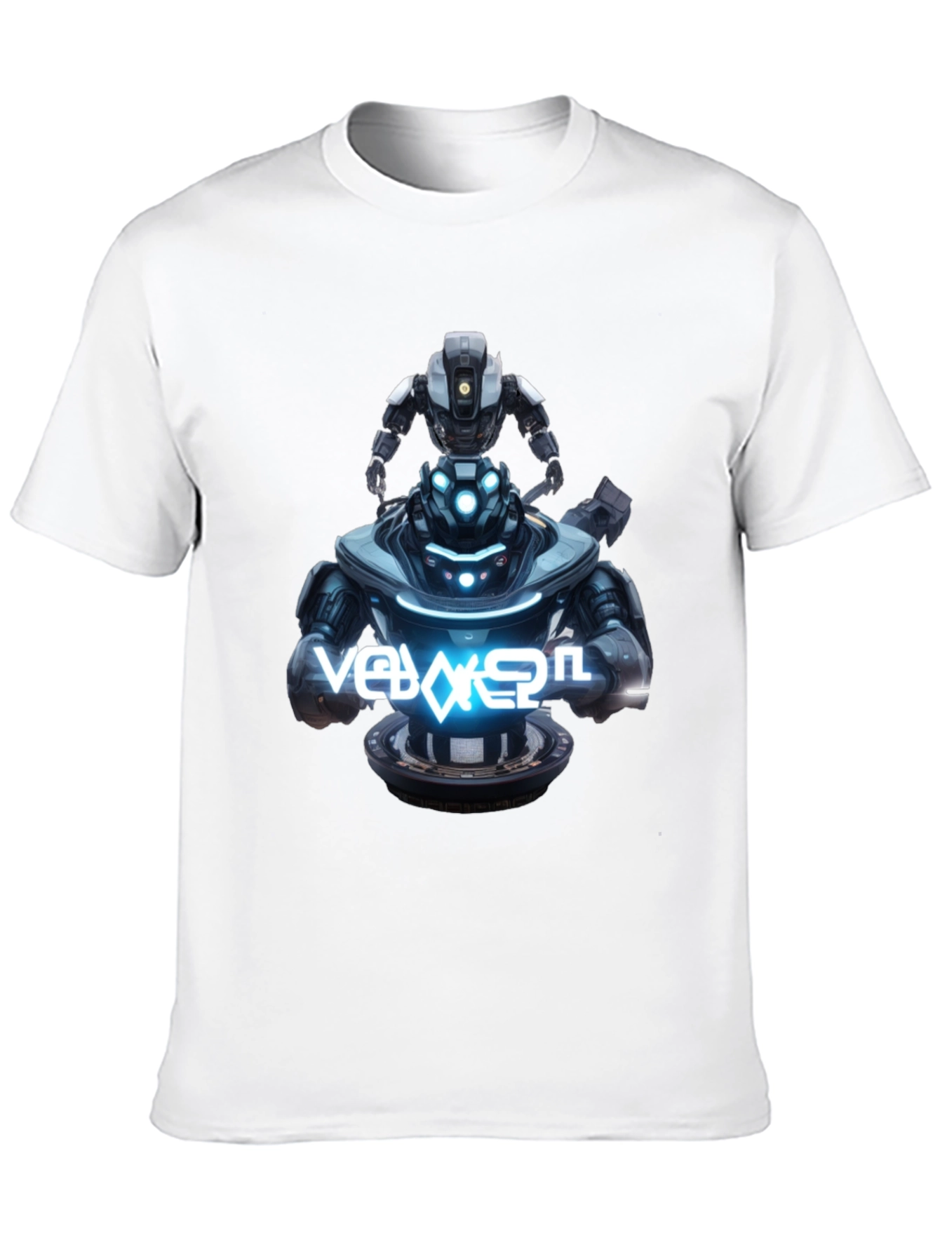 Robot Duo Black Graphic Tee