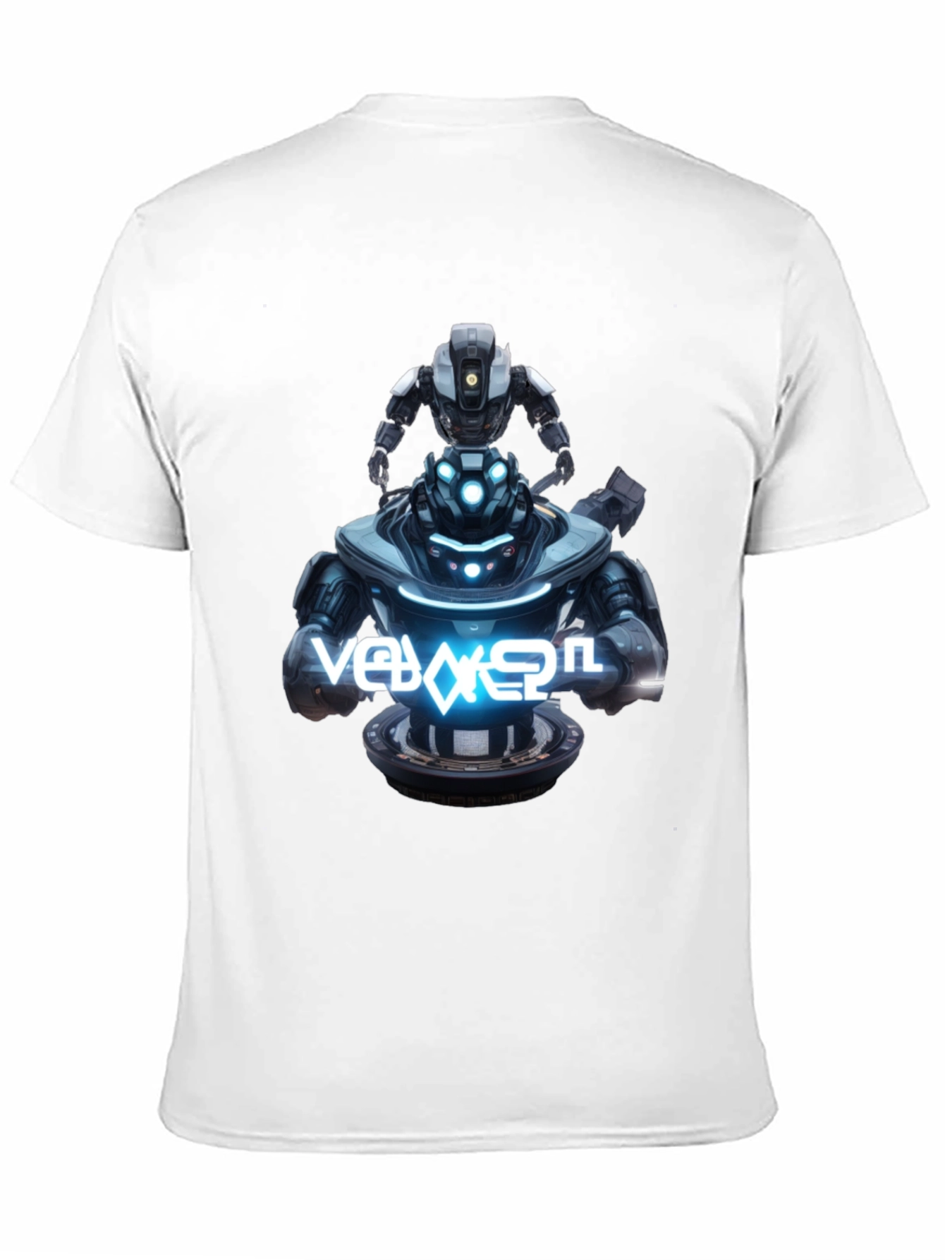 Robot Duo Black Graphic Tee