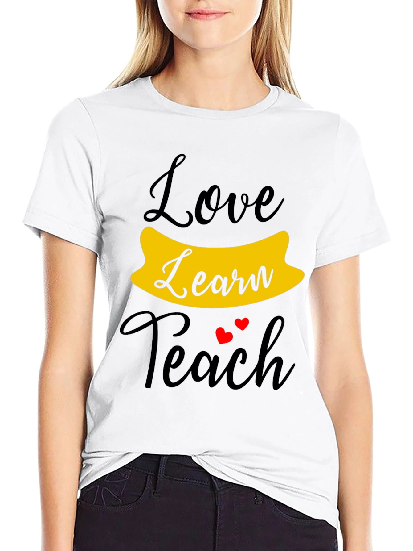 Love Learn Teach Graphic T-Shirt