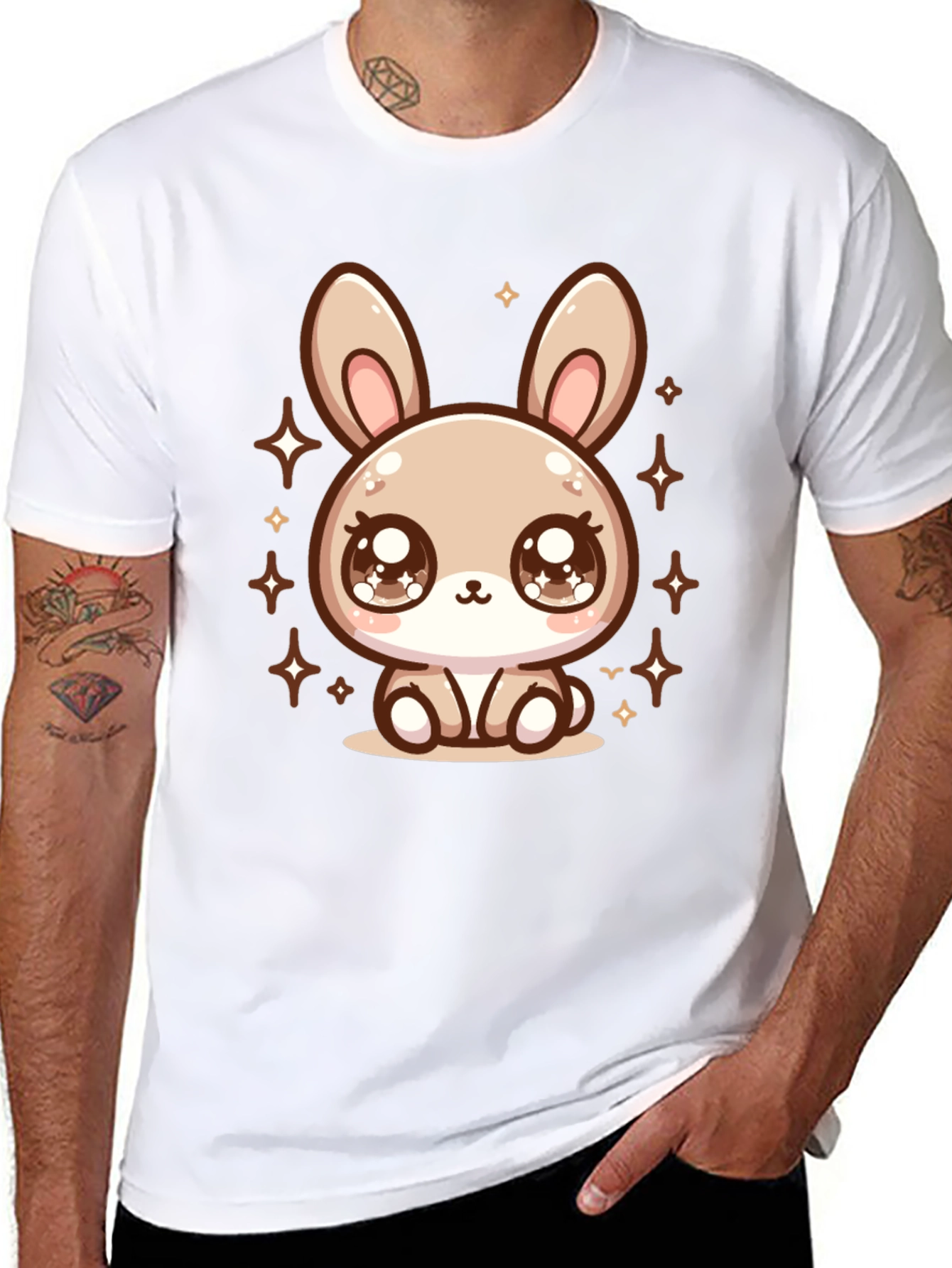 Cute Bunny Graphic Tee - Soft & Stylish