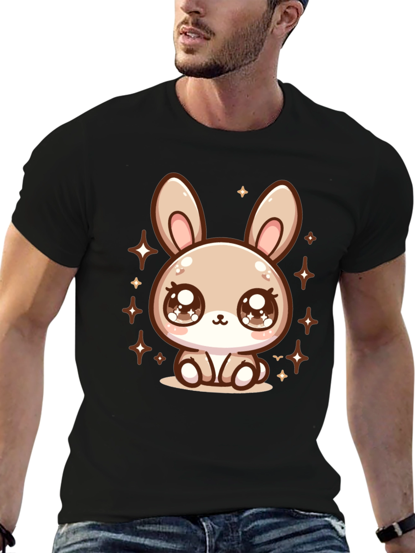 Cute Bunny Graphic Tee - Soft & Stylish
