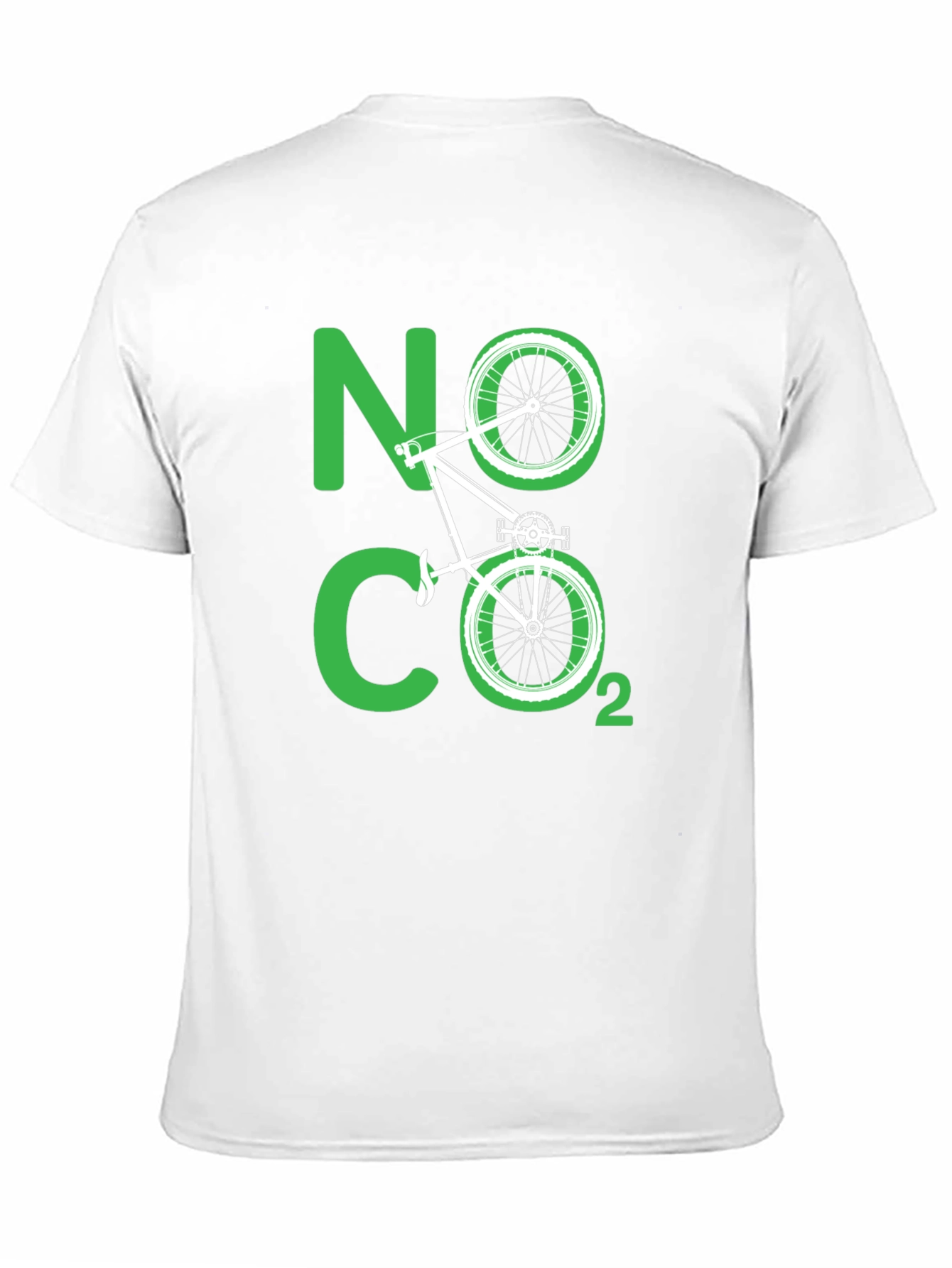 Eco-Friendly No CO2 Bicycle T-Shirt