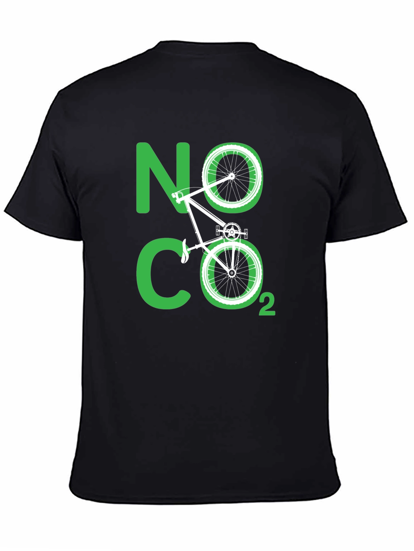Eco-Friendly No CO2 Bicycle T-Shirt