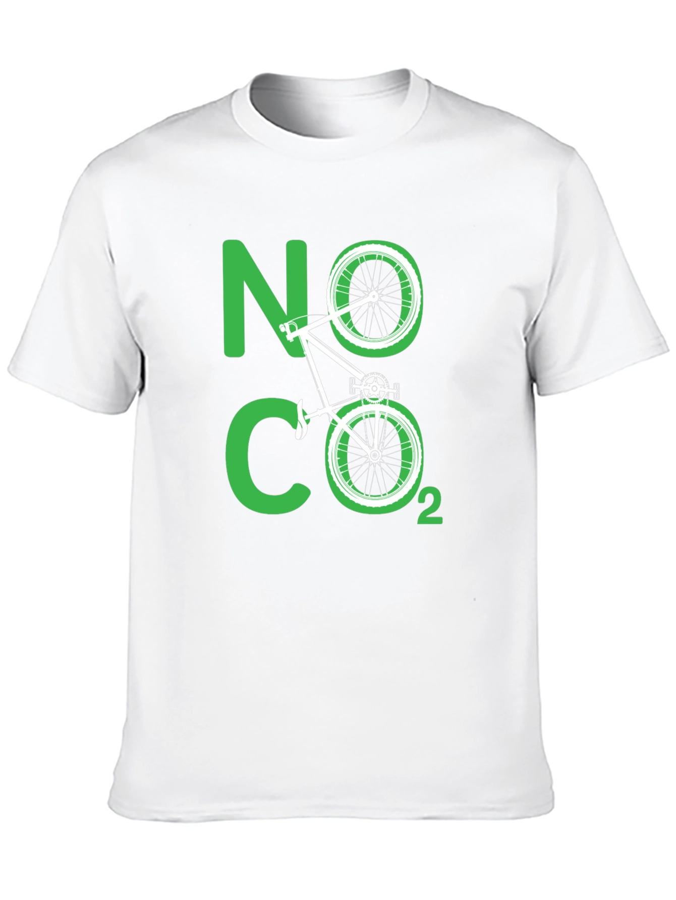 Eco-Friendly No CO2 Bicycle T-Shirt