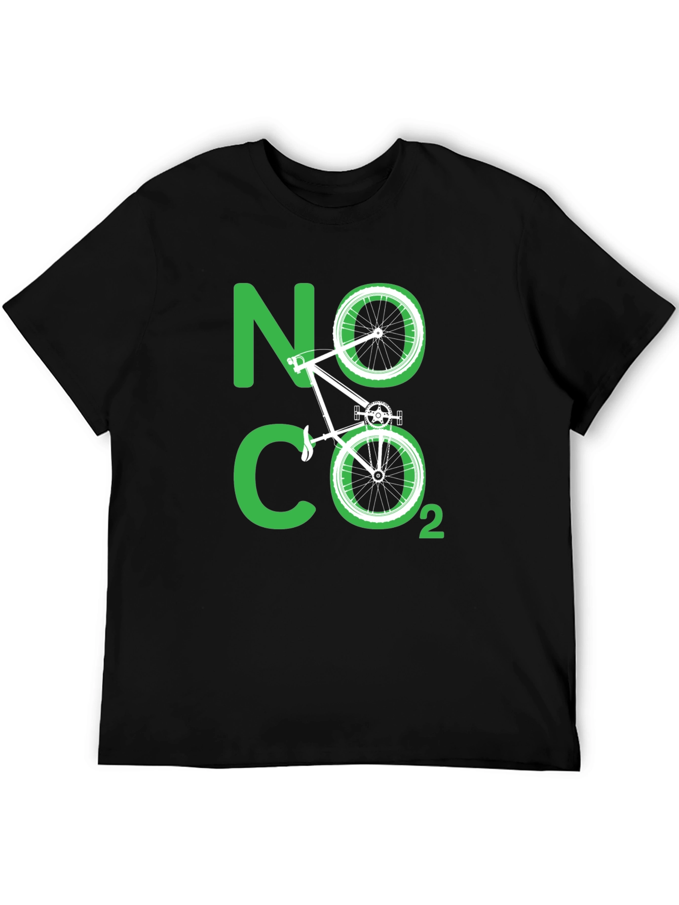 Eco-Friendly No CO2 Bicycle T-Shirt