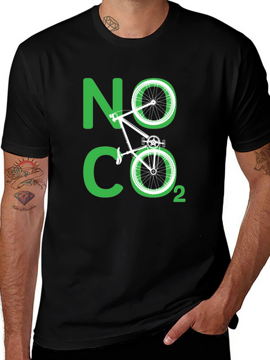 Eco-Friendly No CO2 Bicycle T-Shirt
