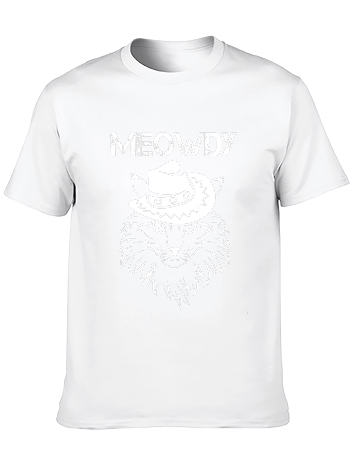 Meowdy Cowboy Cat Graphic T-Shirt
