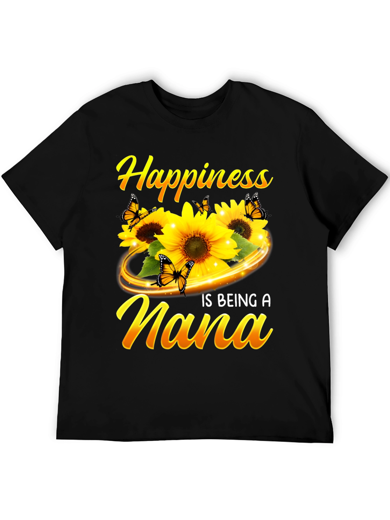 Happiness is Being A Nana Sunflower Graphic Tee