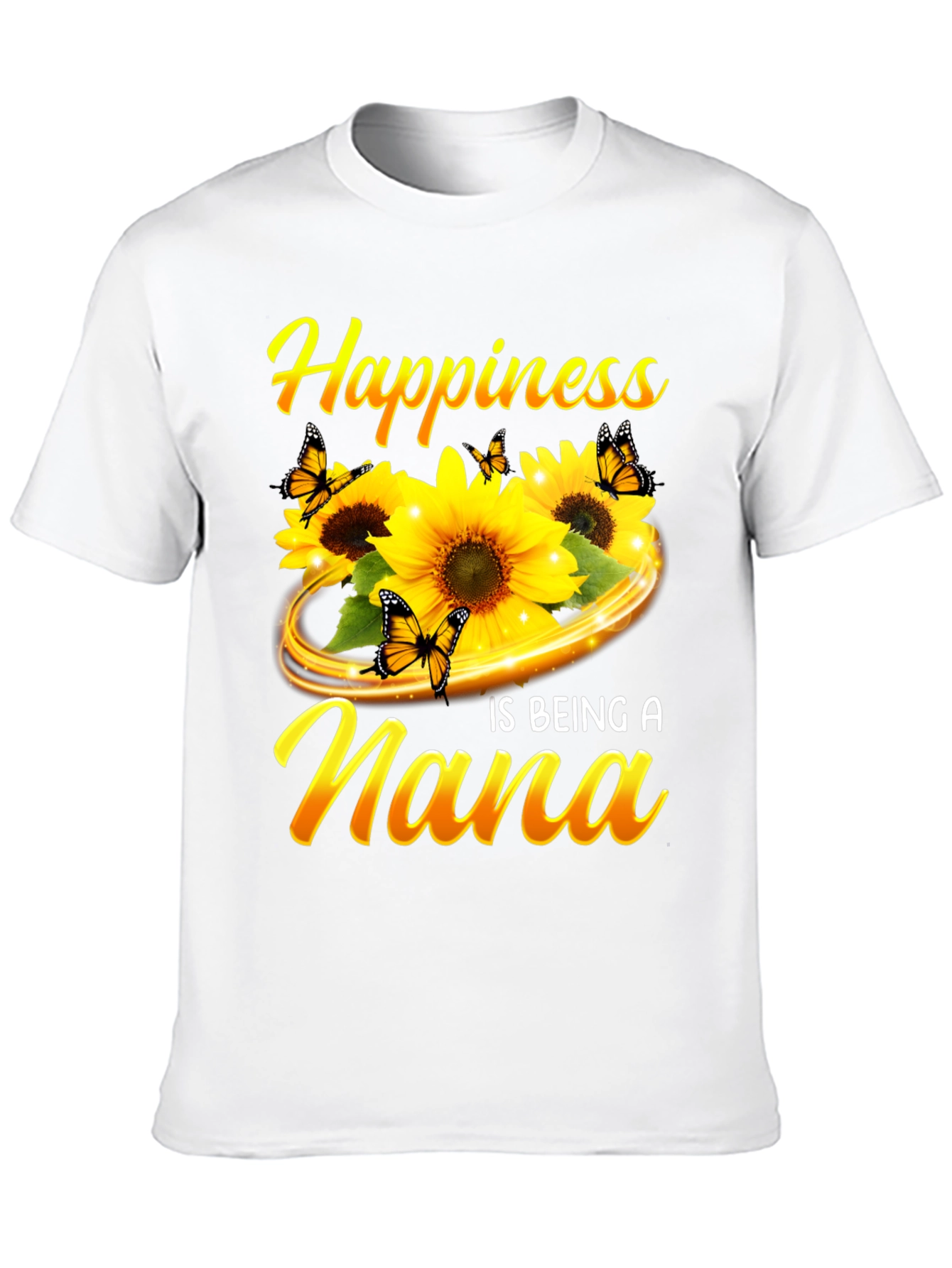 Happiness is Being A Nana Sunflower Graphic Tee