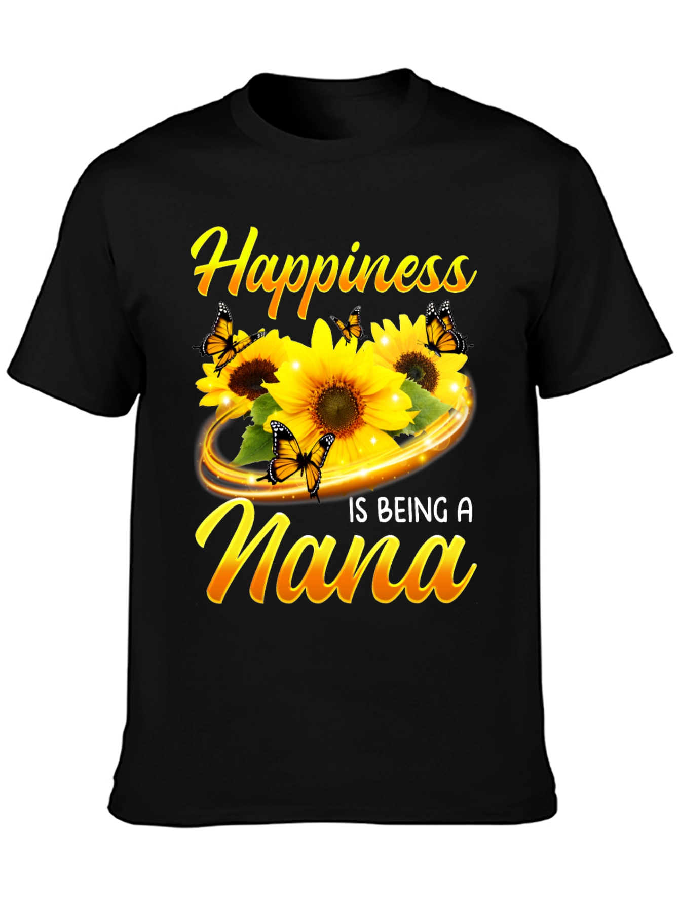 Happiness is Being A Nana Sunflower Graphic Tee