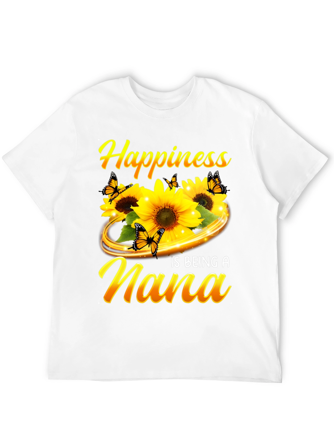 Happiness is Being A Nana Sunflower Graphic Tee