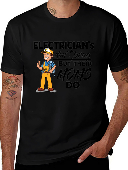 Electricians Moms T-Shirt Funny Gift