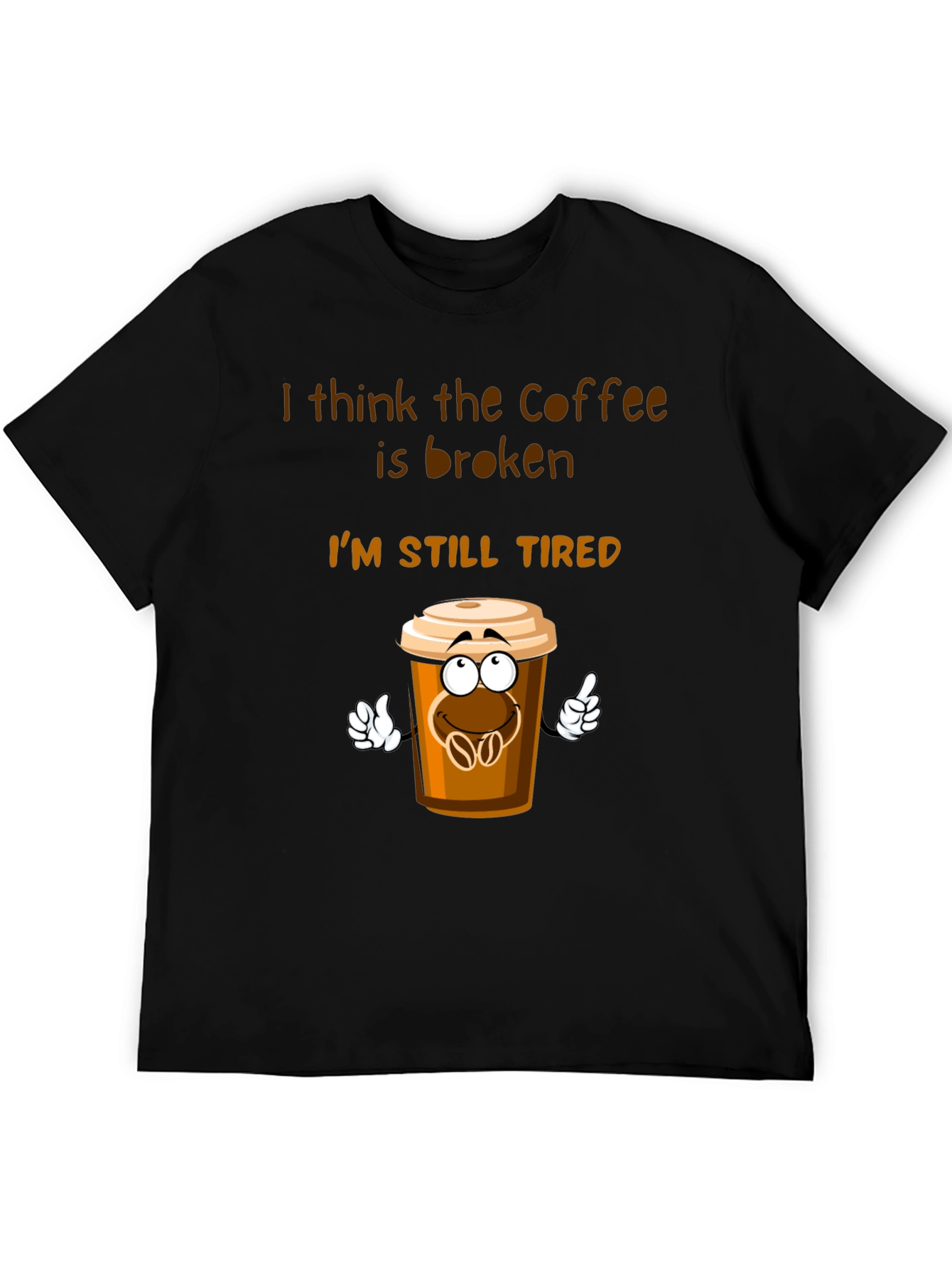 Coffee is Broken T-Shirt Funny Tired Graphic Tee