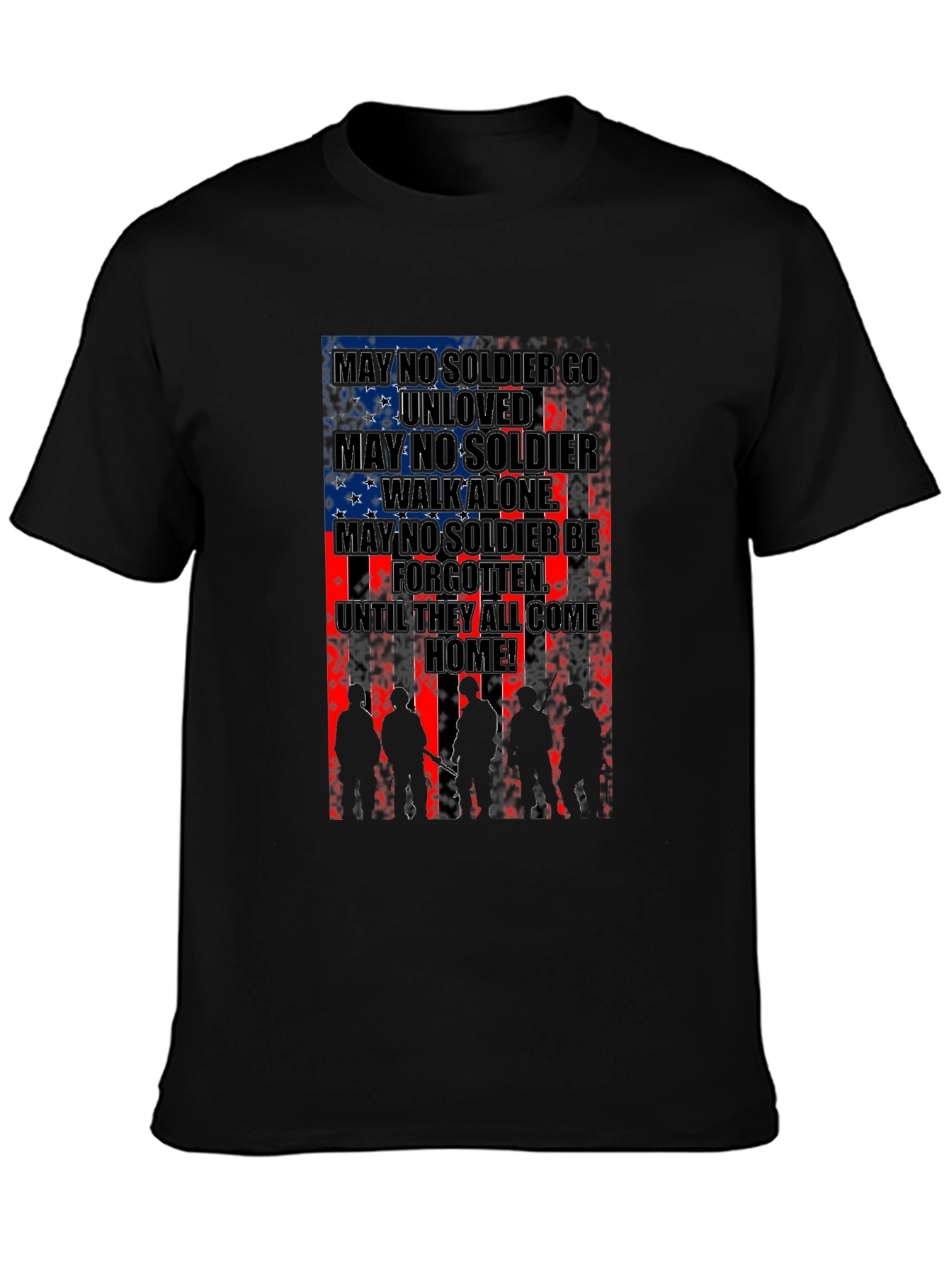 Patriotic Soldier Silhouette T-Shirt