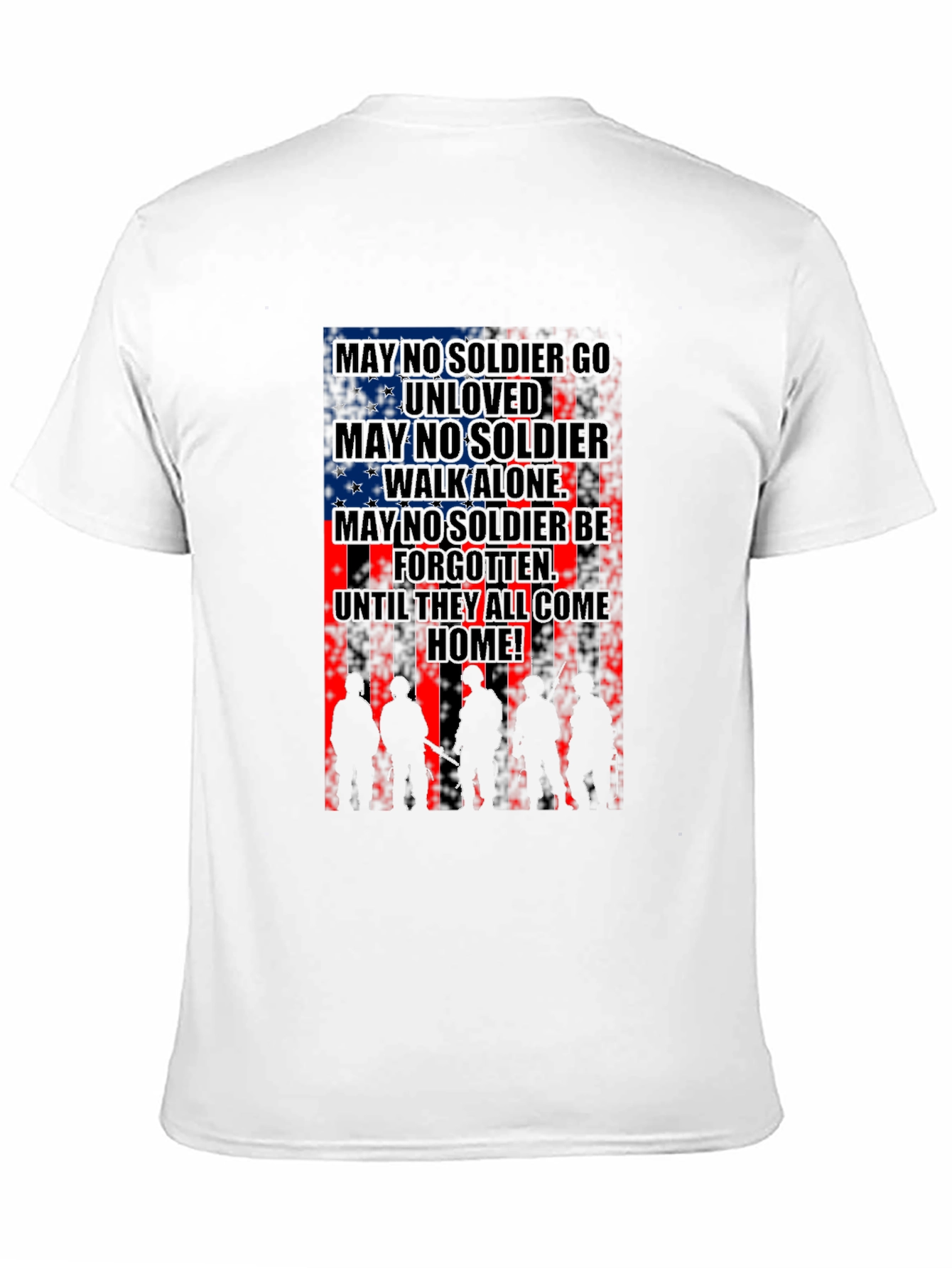 Patriotic Soldier Silhouette T-Shirt