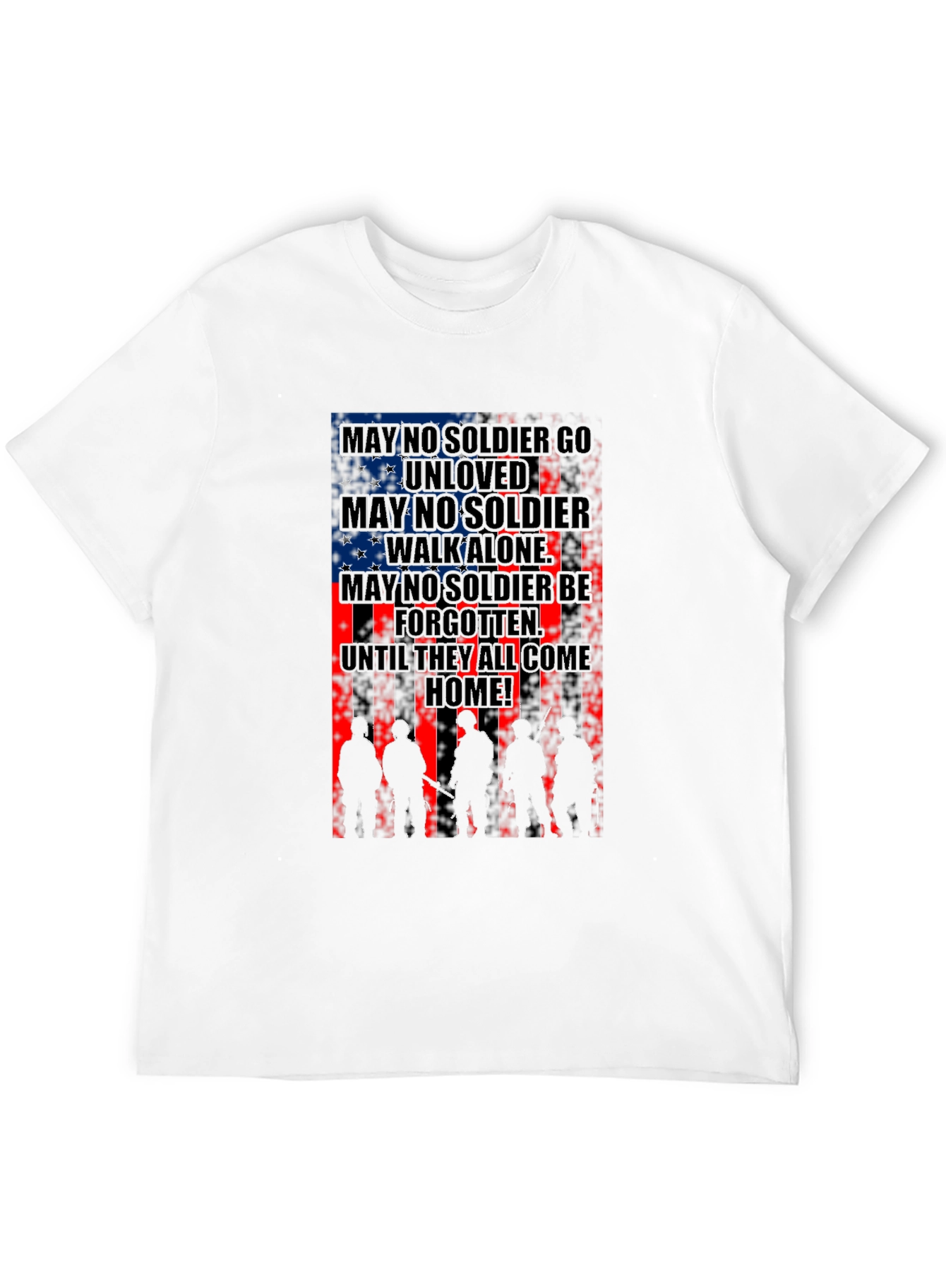 Patriotic Soldier Silhouette T-Shirt