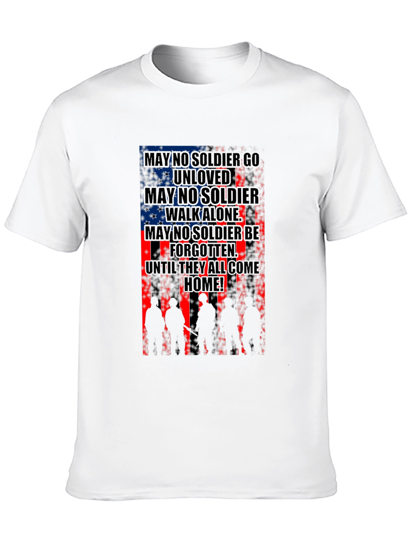 Patriotic Soldier Silhouette T-Shirt