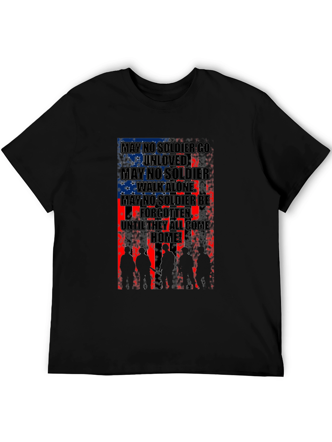 Patriotic Soldier Silhouette T-Shirt