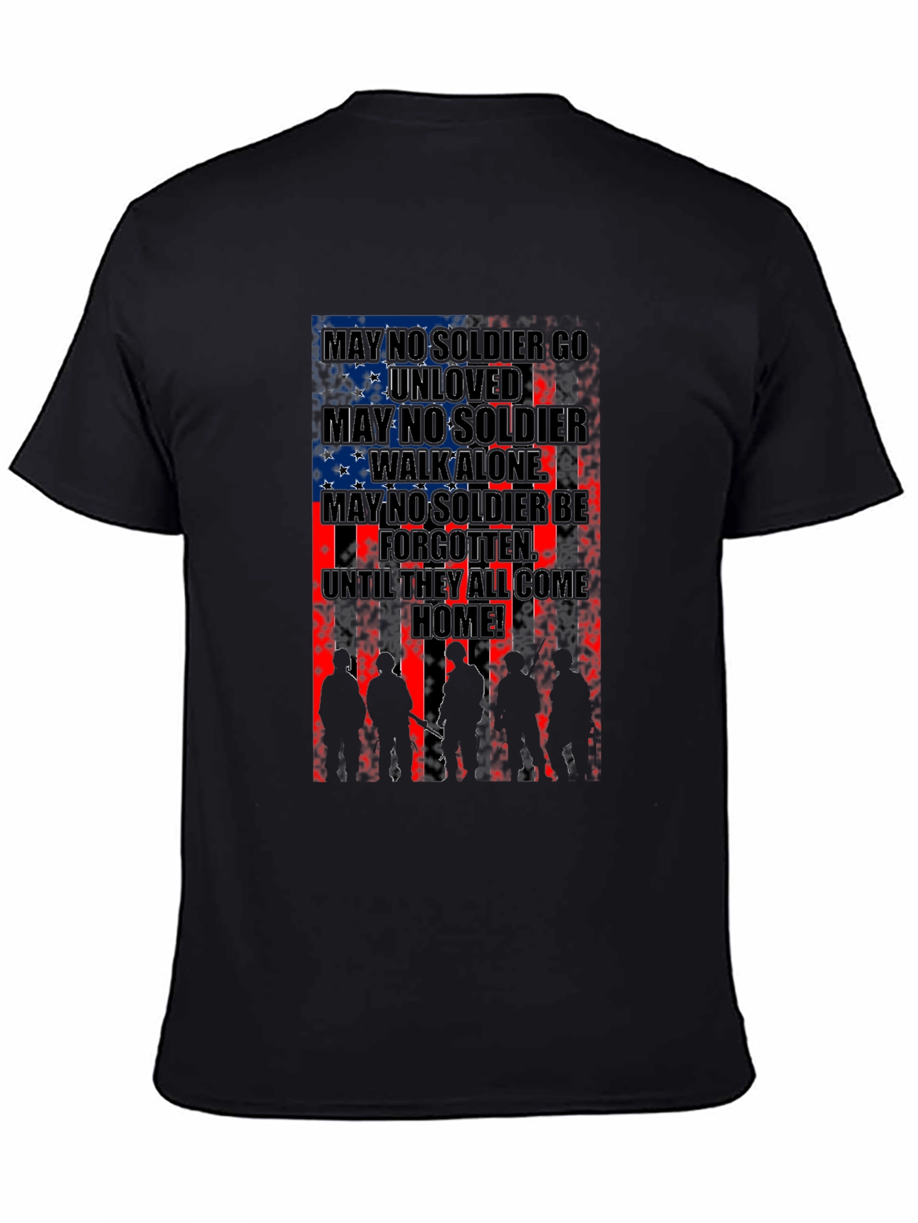 Patriotic Soldier Silhouette T-Shirt