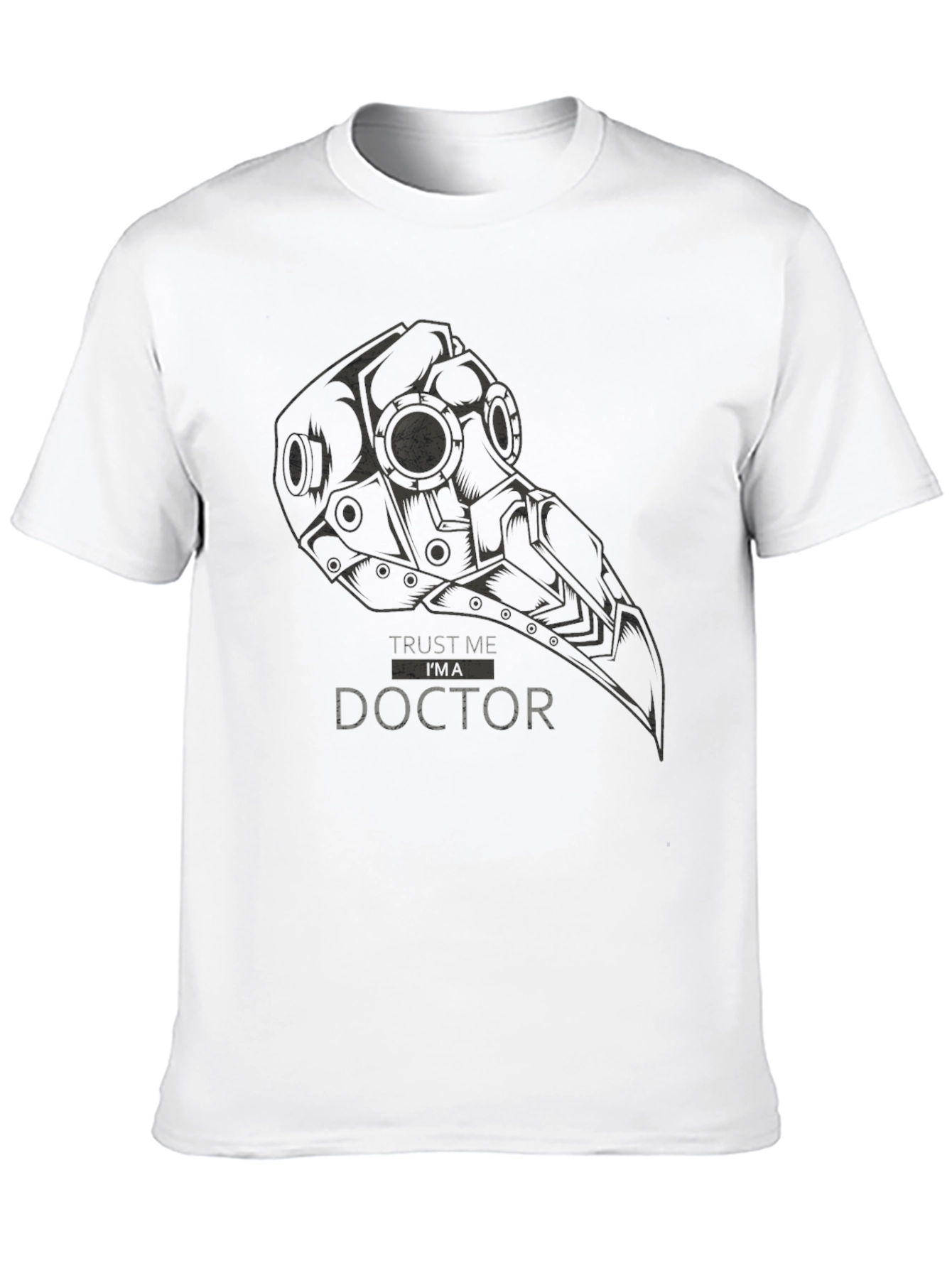 Plague Doctor Graphic Tee - Trust Me