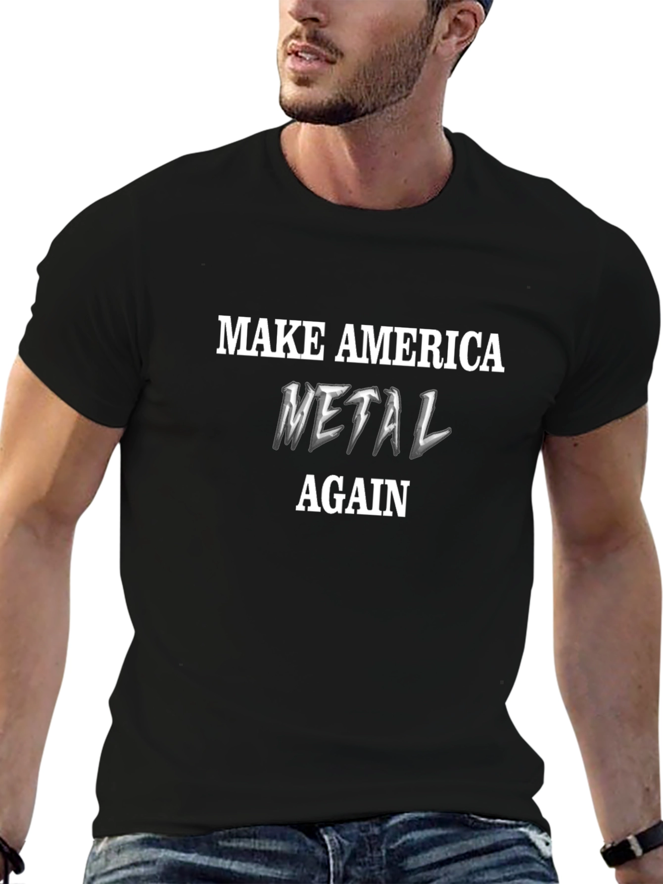 Make America Metal Again Black T-Shirt